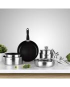 Batterie de cuisine grise