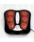 Masseur de pieds Shiatsu infrarouge noir  - 49x38x41 cm