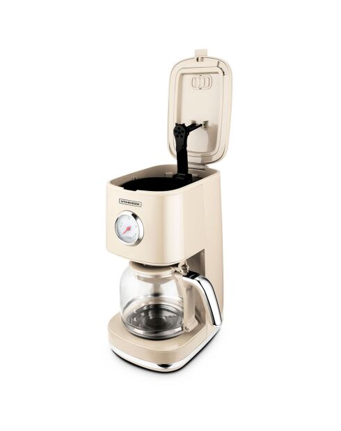 Cafetière Style rétro beige - 45.2x31.2x39.6 cm