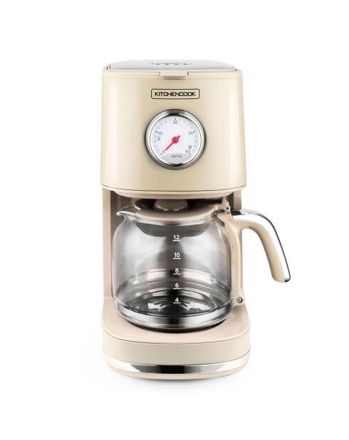 Cafetière Style rétro beige - 45.2x31.2x39.6 cm