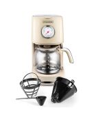 Cafetière Style rétro beige - 45.2x31.2x39.6 cm