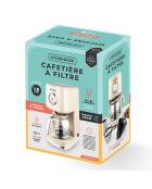 Cafetière Style rétro beige - 45.2x31.2x39.6 cm