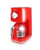 Cafetière Style rétro rouge - 45.2x31.2x39.6 cm