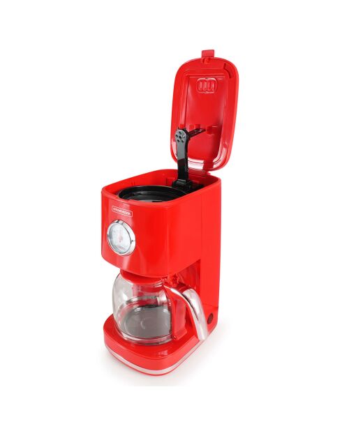 Cafetière Style rétro rouge - 45.2x31.2x39.6 cm