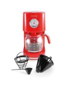 Cafetière Style rétro rouge - 45.2x31.2x39.6 cm