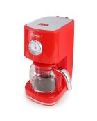 Cafetière Style rétro rouge - 45.2x31.2x39.6 cm