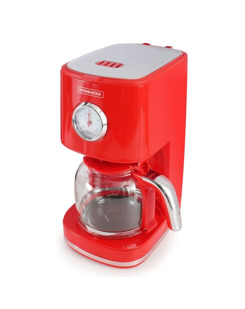 Cafetière Style rétro rouge - 45.2x31.2x39.6 cm