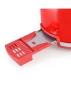 Grille-pain Style rétro rouge - 46.6x35.6x47.6 cm