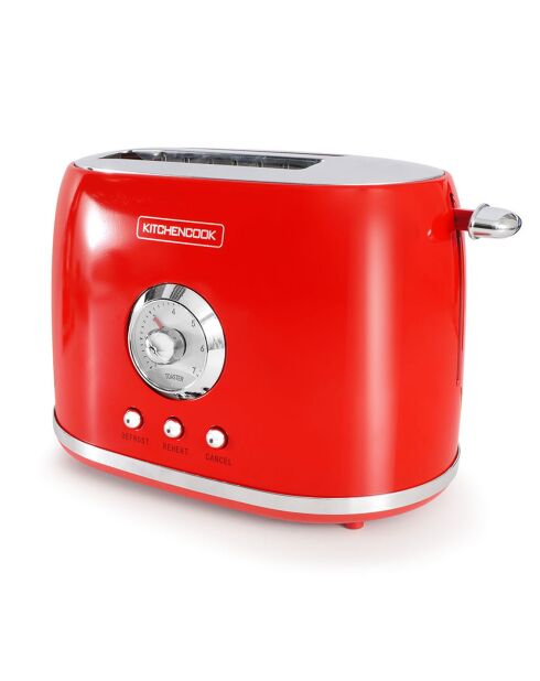 Grille-pain Style rétro rouge - 46.6x35.6x47.6 cm