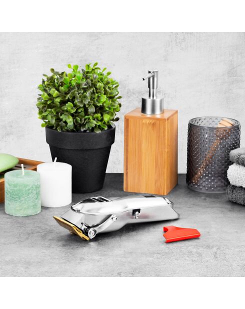 Tondeuse sans fil cheveux et barbe plug and play grise - 50.5x42x22 cm