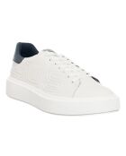 Sneakers en Cuir Dena blanc/bleu marine