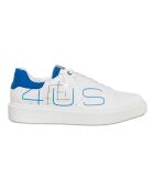 Sneakers en Cuir Cesar blanc/bleu