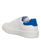 Sneakers en Cuir Cesar blanc/bleu