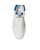 Sneakers en Cuir Cesar blanc/bleu