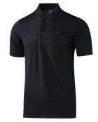 Rigi Herren-Poloshirt aus 100% Merinowolle, Schwarz