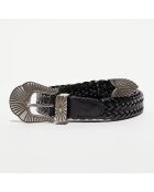 Ceinture en Cuir Adele noire