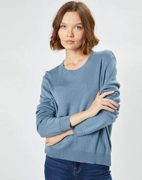 Pull en Laine mélangée Letemple bleu clair