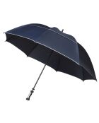 Parapluie tempête aérodynamique et réfléchissant - résiste au vent de 100km/h navy blue