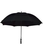 Parapluie écologique automatique double toile resistant au vent noir