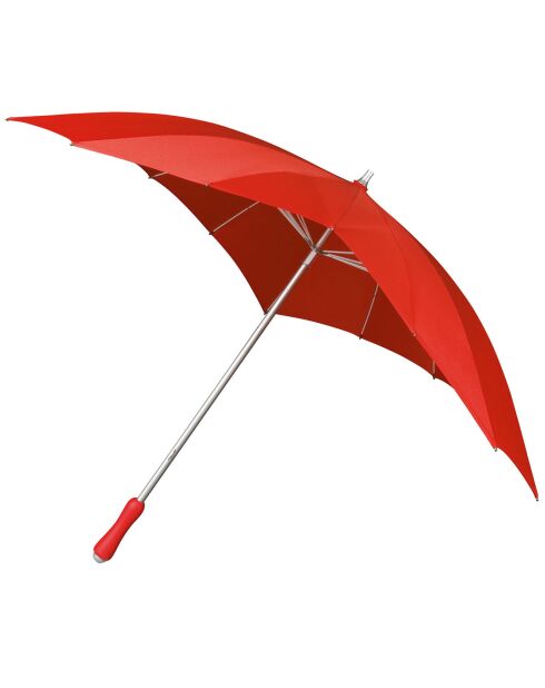 Parapluie Falconetti droit avec bandoulière - toile en forme de coeur rouge