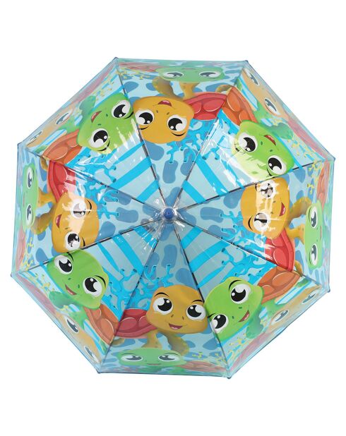 Parapluie enfant - Ouverture automatique - Tortues bleu