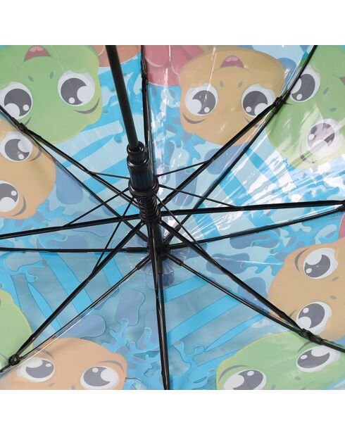 Parapluie enfant - Ouverture automatique - Tortues bleu