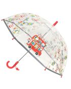 Parapluie cloche transparent enfant - Voyage -  Bordure réflechissante pour être visible la nuit transparent