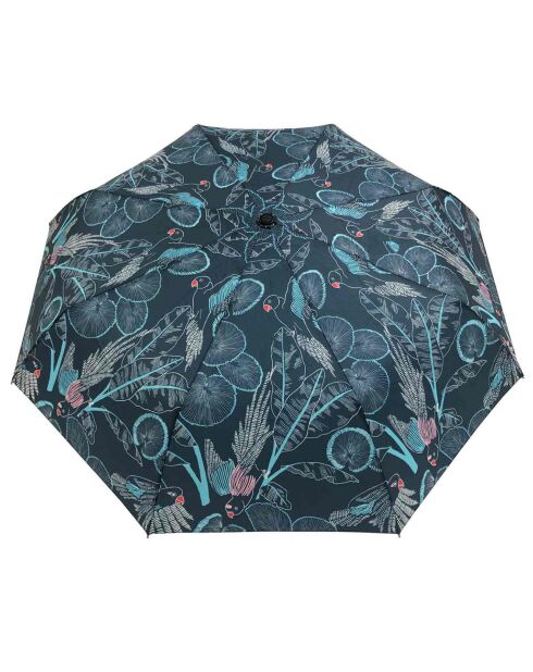Parapluie pliant - Ouverture automatique - Tropical bleu