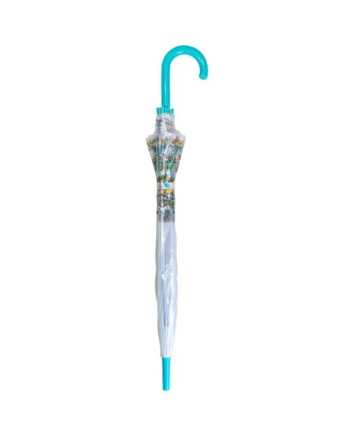Parapluie transparent cloche - avec bordure citrons transparent