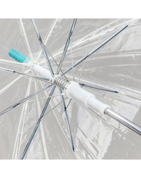 Parapluie transparent cloche - avec bordure citrons transparent