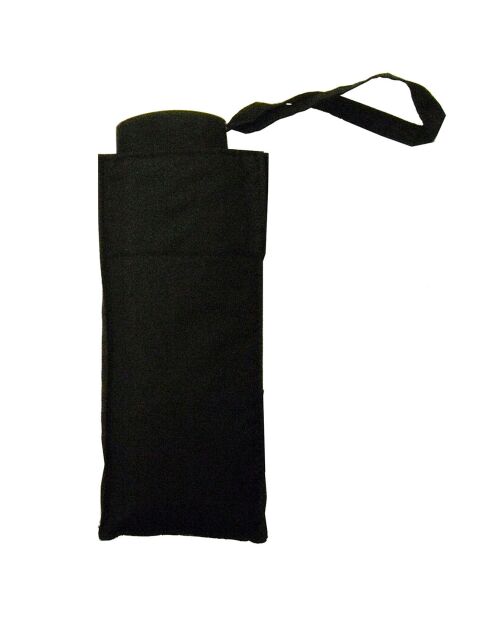 Mini parapluie - Résistant au vent - Housse fournie noir