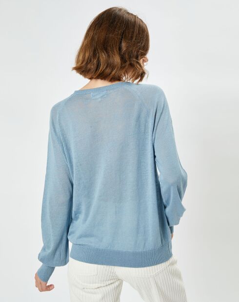 Pull en Lin & Coton Lebrooks denim