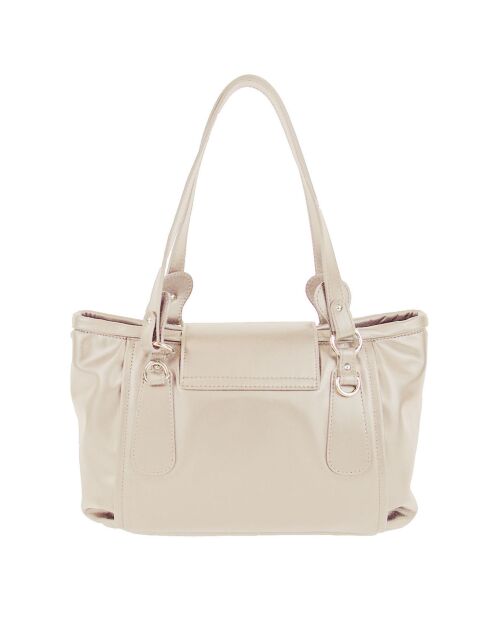 Sac porté épaule en Cuir Cult beige - 35x23x14 cm