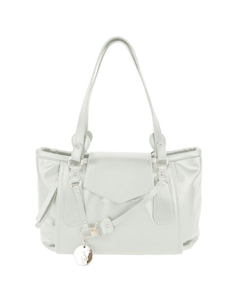 Sac porté épaule en Cuir Cult blanc - 35x23x14 cm