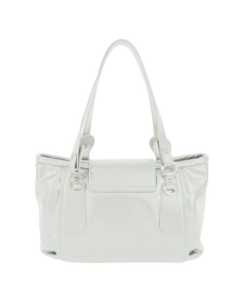 Sac porté épaule en Cuir Cult blanc - 35x23x14 cm