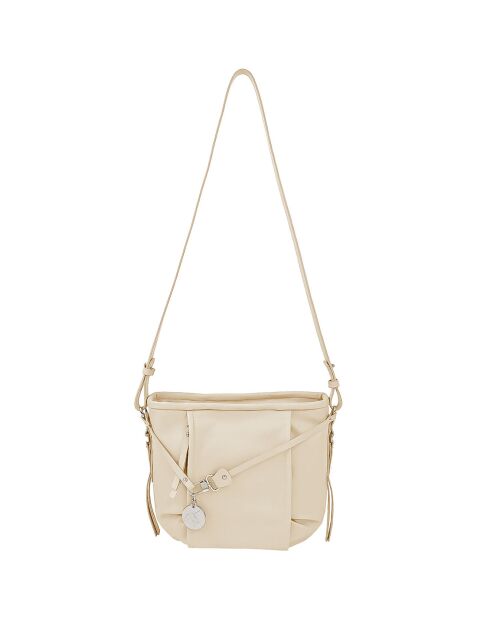 Sac bandoulière en Cuir Cult beige - 25x25x18 cm