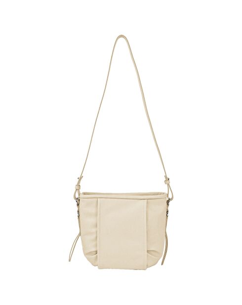 Sac bandoulière en Cuir Cult beige - 25x25x18 cm