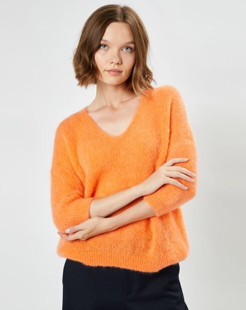 Pull en Laine mélangée Lerecif pêche