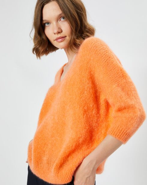 Pull en Laine mélangée Lerecif pêche