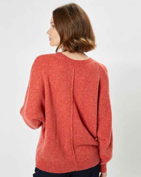 Pull en Laine mélangée Levanves framboise