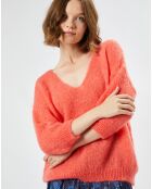 Pull en Mohair mélangé Lerecif flamingo