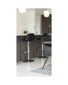 Chaise de bar Trondheim noire - 41x39x82-104 cm