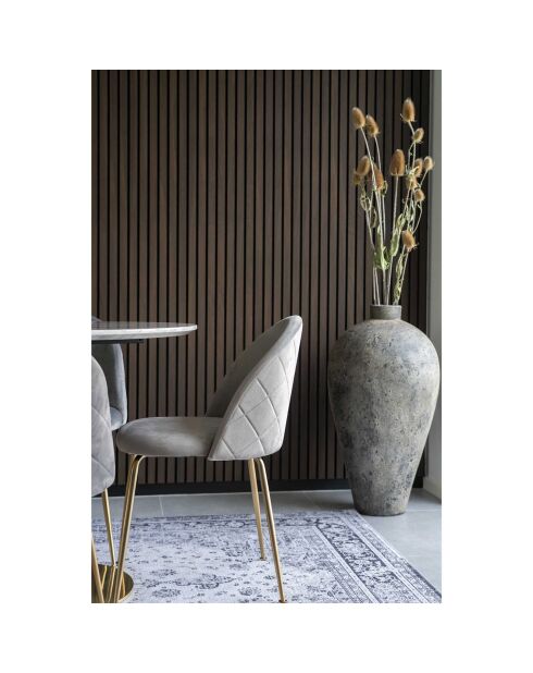 Vaso decorativo Corvo Terracotta nero - 40x40x80 cm