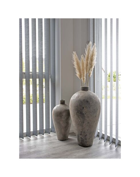 Vaso decorativo Corvo Terracotta nero - 40x40x80 cm