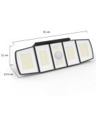 Applique solaire Thunderlight 5 têtes 300 LED