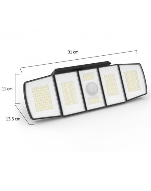 Applique solaire Thunderlight 5 têtes 300 LED