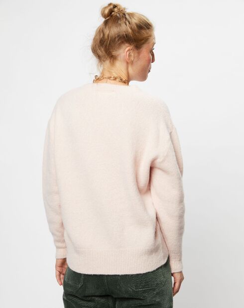 Pull en Alpaga & Laine mélangés Legermain macaron