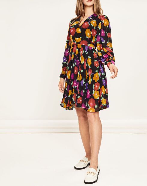 Robe Jeannie à fleurs multicolore