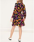 Robe Jeannie à fleurs multicolore