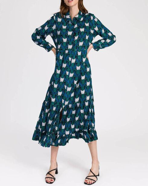 Marineblauwe jurk Octavie Gary